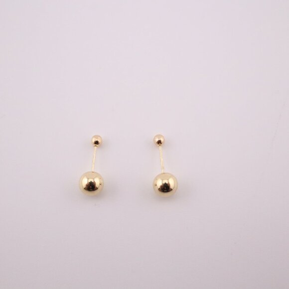 Timeless Women's 14k Gold Classic Ball Stud Petite Earrings Fashion Jewelry ** - Picture 10 of 12